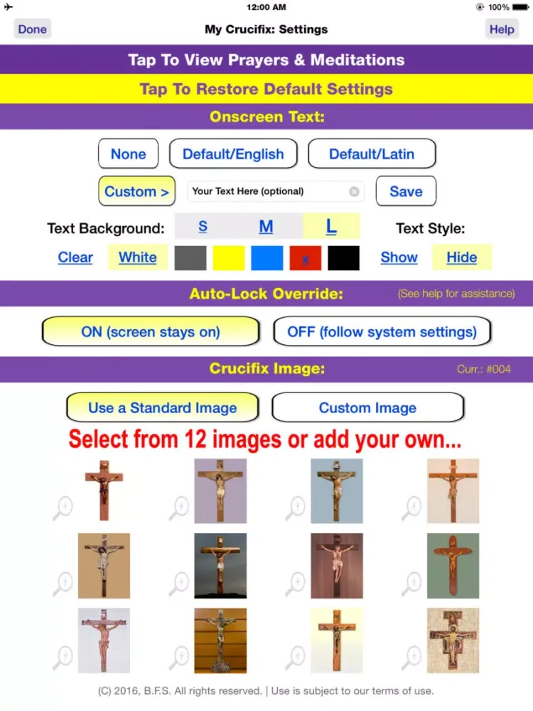Tangkapan layar My Crucifix for iPad iPad 