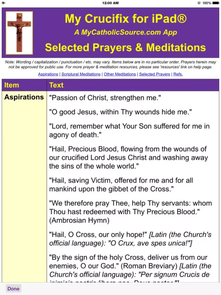 Tangkapan layar My Crucifix for iPad iPad 
