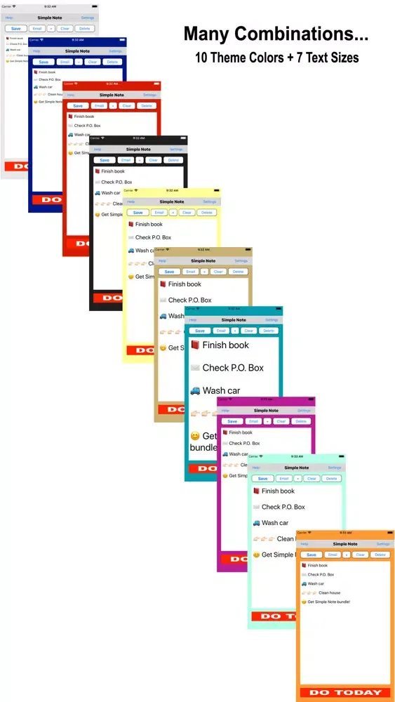 Simple Note: Do Today Screenshots