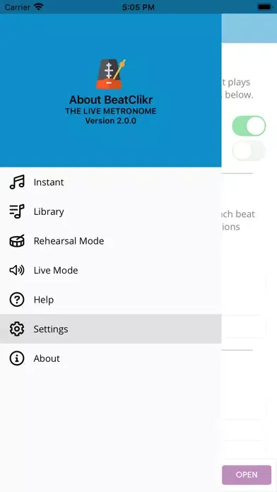 Zrzuty ekranu BeatClikr: Live Metronome