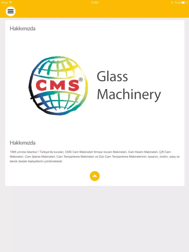 CMS Glass Machinery iPad  スクリーンショット