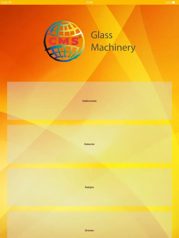 CMS Glass Machinery iPad  スクリーンショット