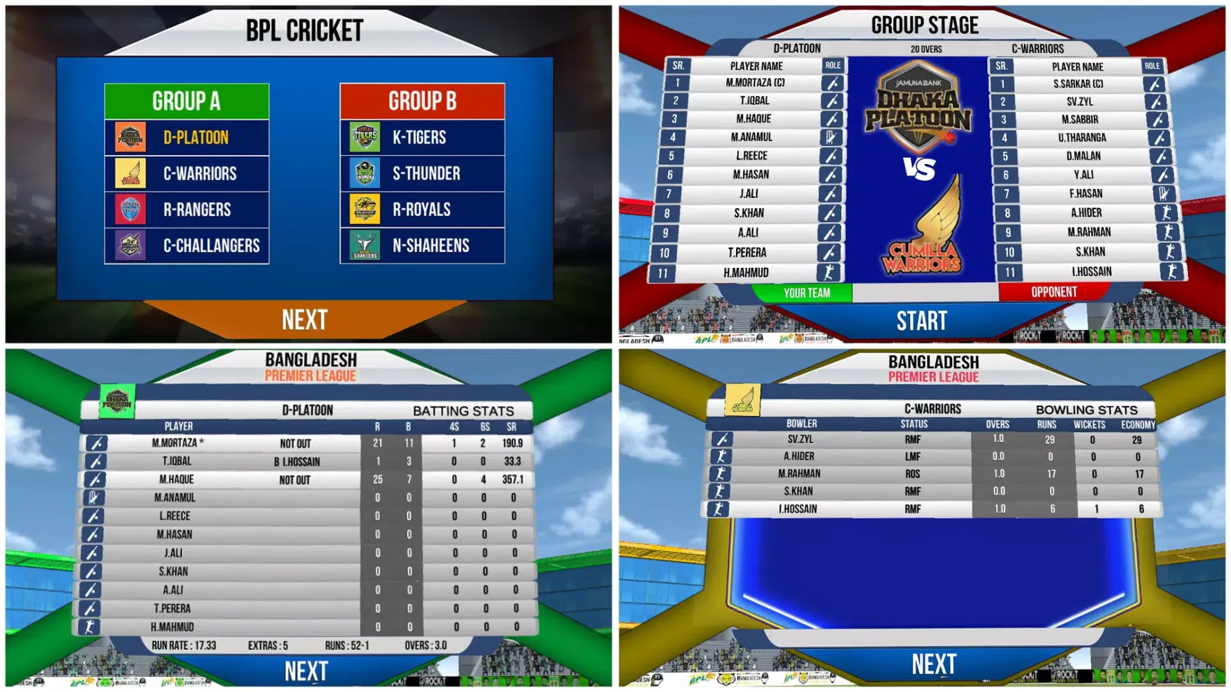 Bangladesh Cricket T20 Game Screenshots