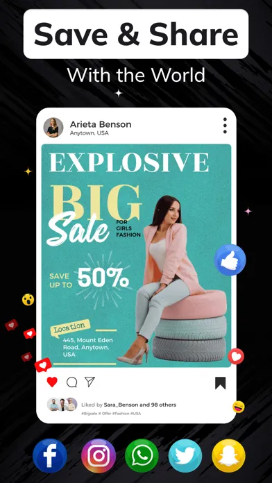 Flyer Maker + Poster Maker سکرین شاٹس
