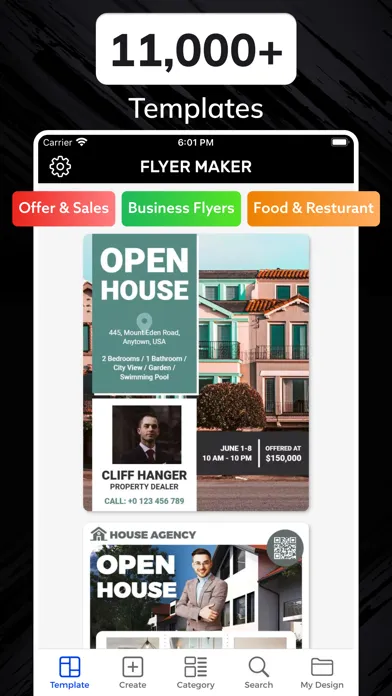 Flyer Maker + Poster Maker سکرین شاٹس