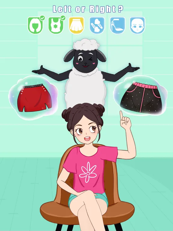 Left Or Right: Anime Dress Up iPad  Screenshots