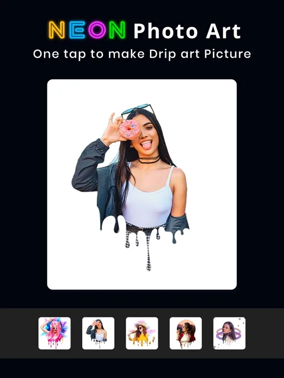Capturas de pantalla de Neon Photo Editor & Art iPad 