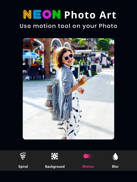 Capturas de pantalla de Neon Photo Editor & Art iPad 
