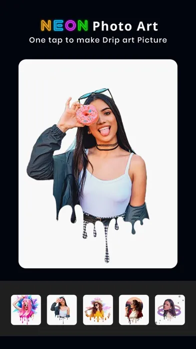 Capturas de pantalla de Neon Photo Editor & Art