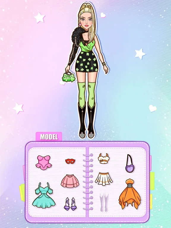 Paper Art Doll Fashion Games iPad 應用截圖