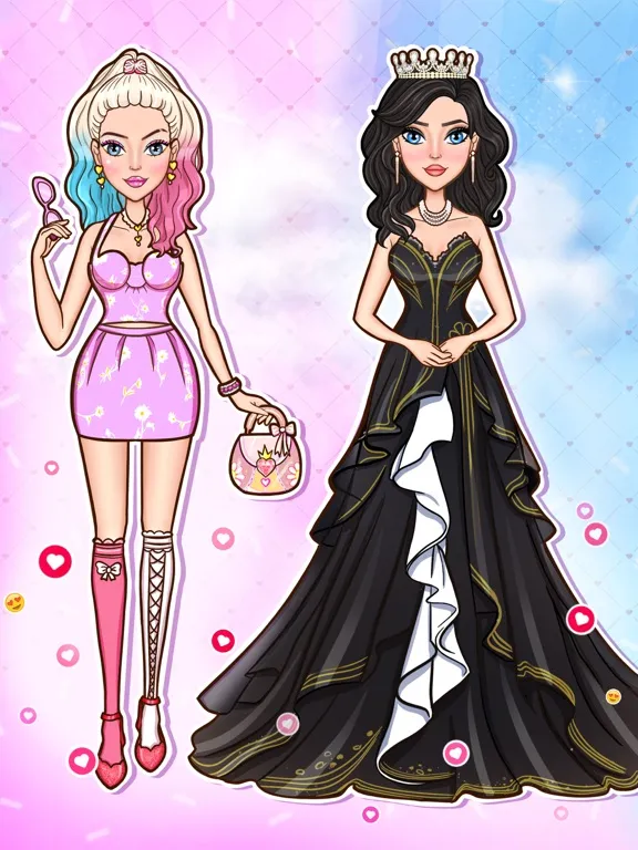 Paper Art Doll Fashion Games iPad 應用截圖