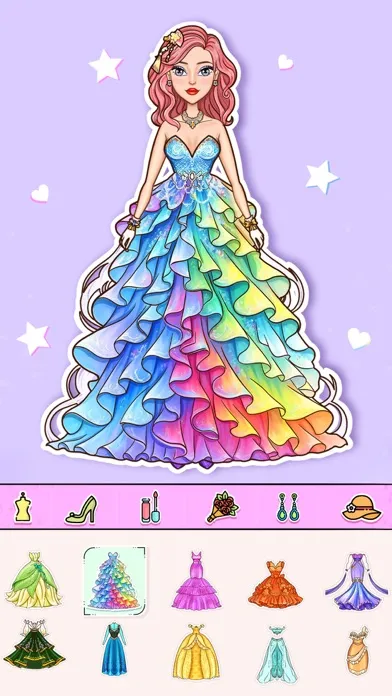 Paper Art Doll Fashion Games應用截圖