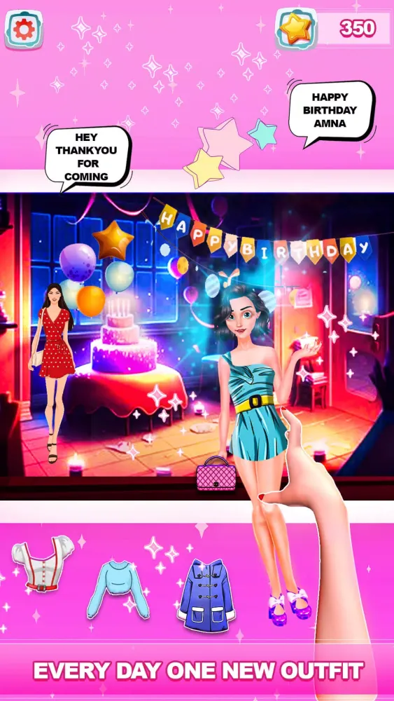 Paper Doll Diary Dress up Game Screenshots