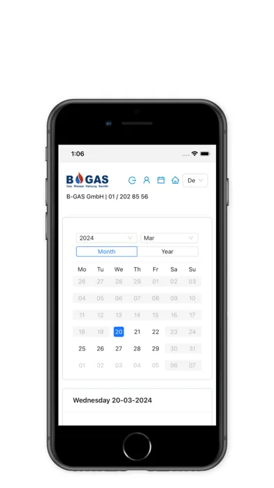 Capturas de tela do Bgas Installateur