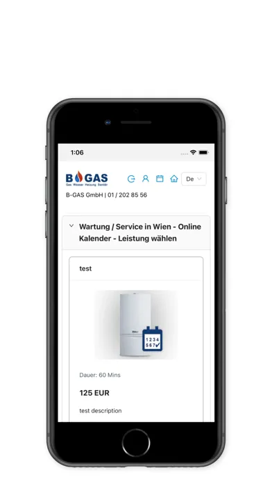 Capturas de tela do Bgas Installateur