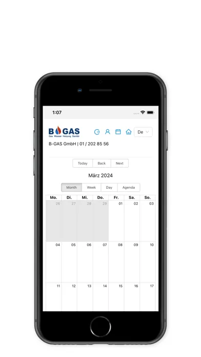 Capturas de tela do Bgas Installateur