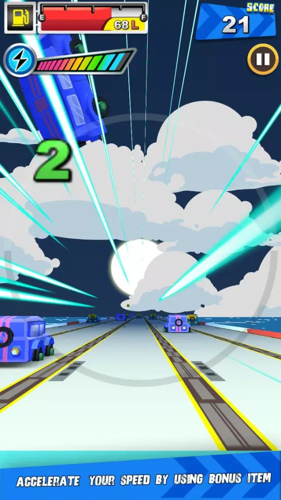 ภาพหน้าจอของ Racing Rush