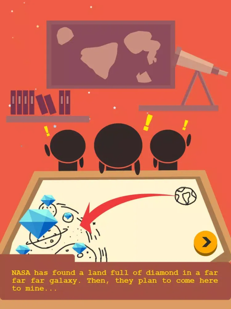 Ảnh chụp màn hình của Diamond Mining iPad 