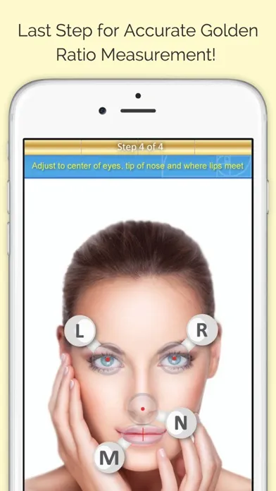 Golden Beauty Meter - Grade Your Selfie Ekran Görüntüleri