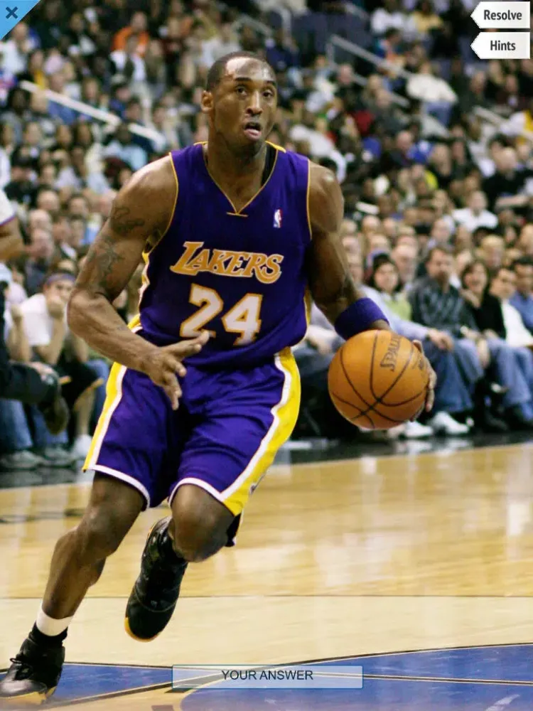ภาพหน้าจอของ Word Pic Quiz Pro Basketball - how many of the biggest stars in league history can you name? iPad 