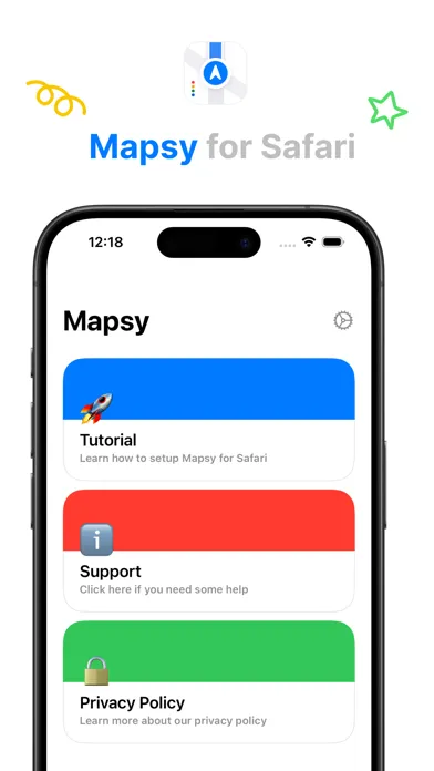 Screenshot di Mapsy