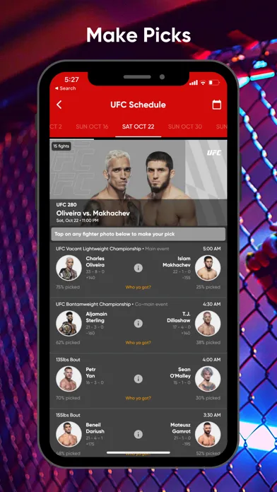 Fanatics Fantasy MMA 스크린샷