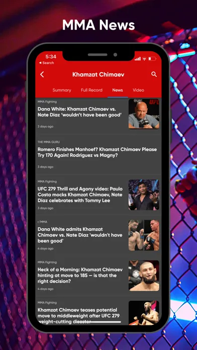 Fanatics Fantasy MMA 스크린샷