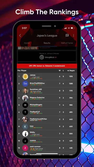 Fanatics Fantasy MMA 스크린샷