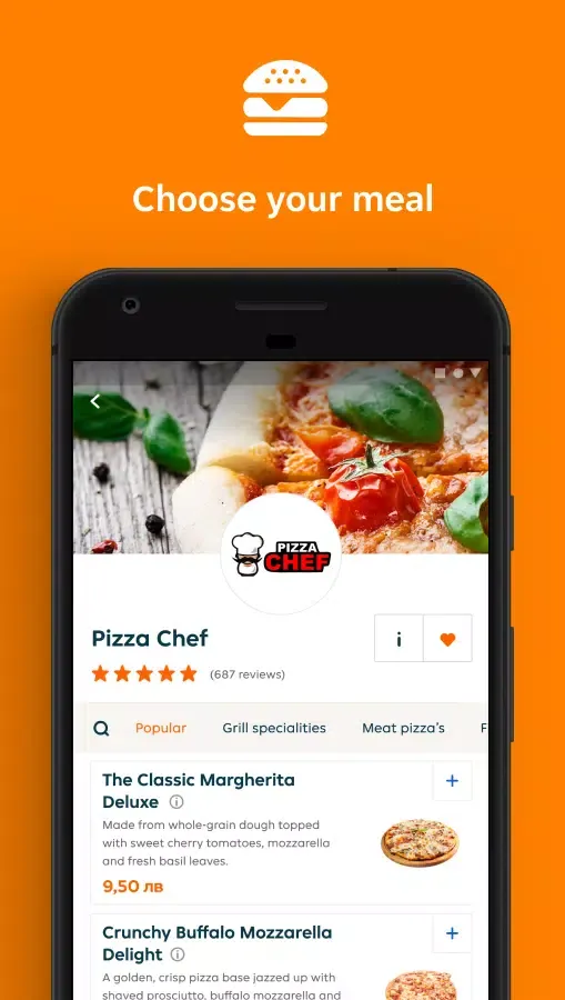 Capturas de pantalla de Takeaway.com - Bulgaria