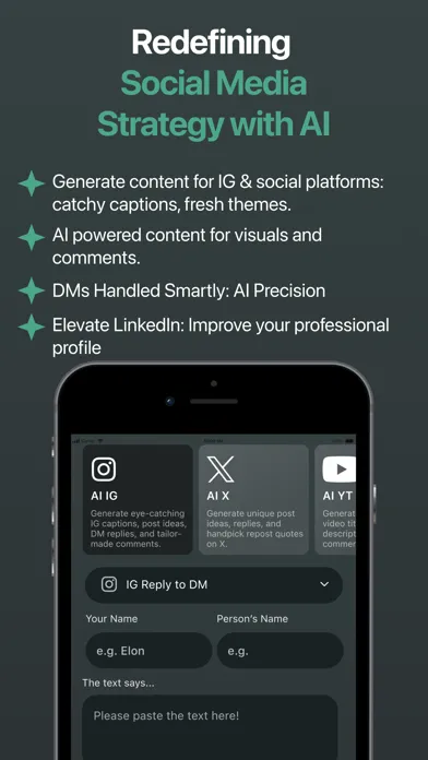 Captures d'écran de GPT Social Media Marketing AI
