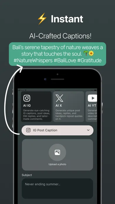Captures d'écran de GPT Social Media Marketing AI