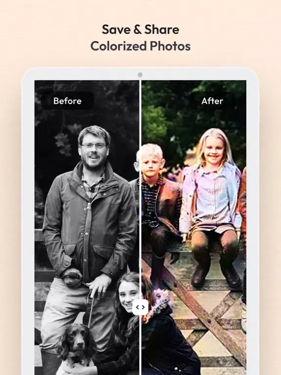 Colorize AI: Restore Old Photo iPad 应用截图
