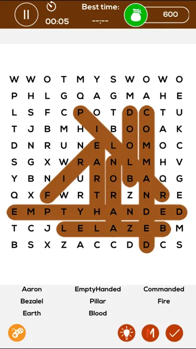 Captures d'écran de Giant Bible Word Search Puzzle