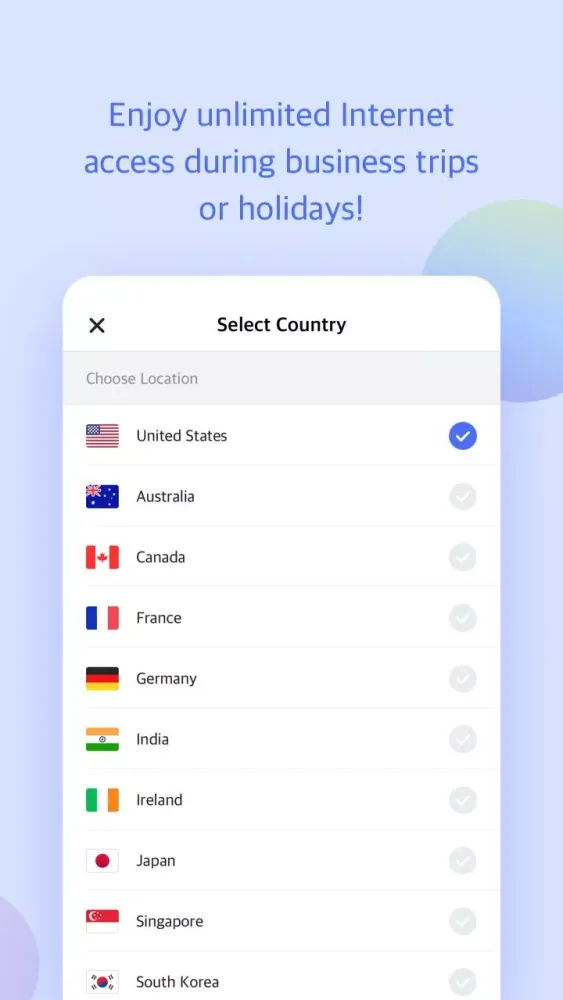 Capturas de pantalla de Veilduck VPN