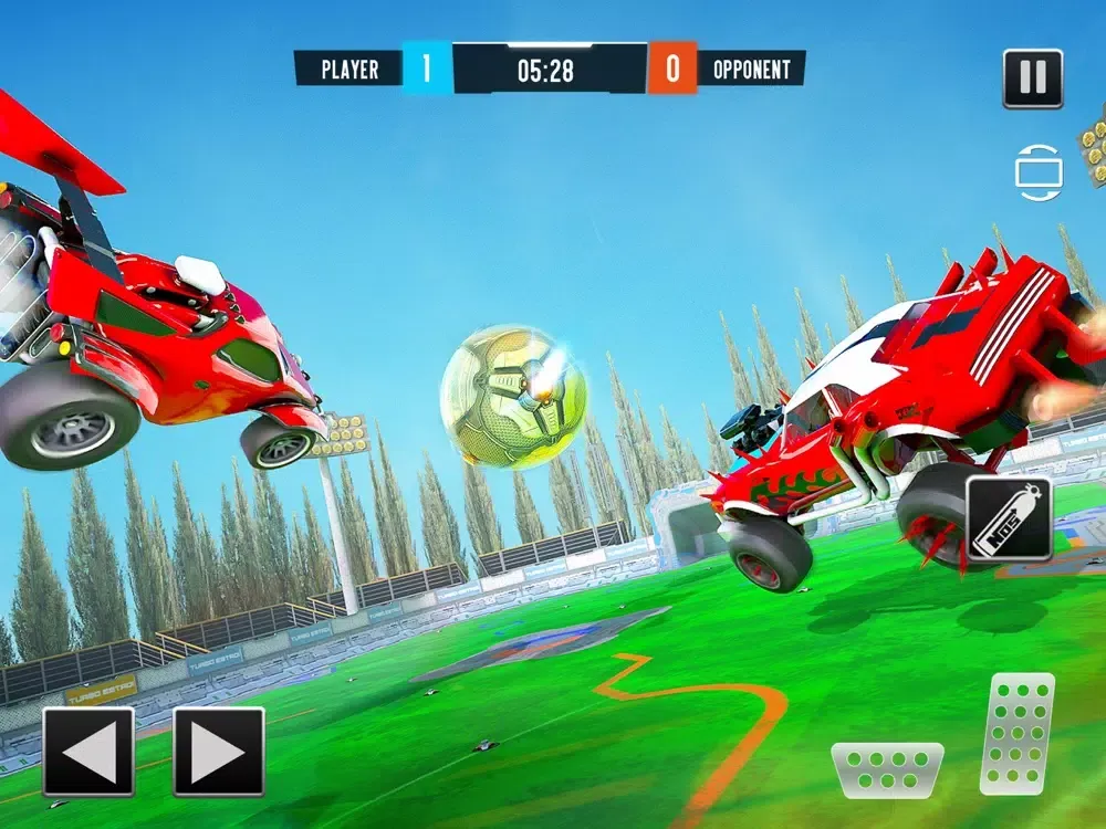 Rocket Car Football League 3D iPad  سکرین شاٹس