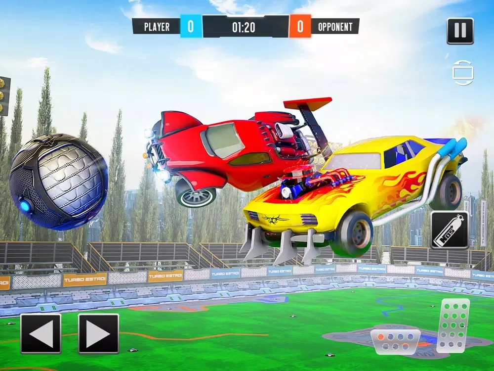 Rocket Car Football League 3D iPad  سکرین شاٹس