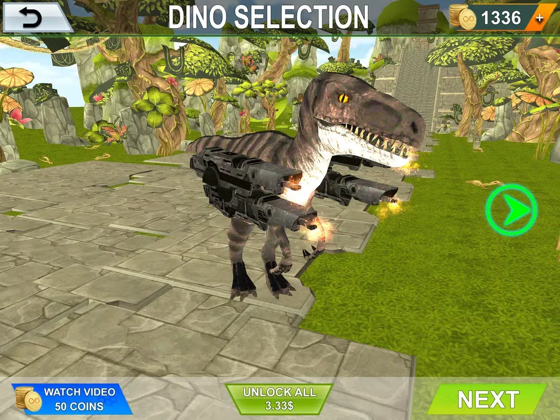 Tangkapan layar Dinosaur Attack Survival City iPad 