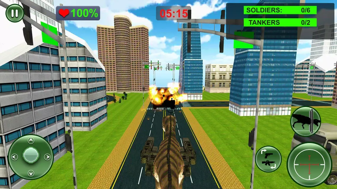 Tangkapan layar Dinosaur Attack Survival City