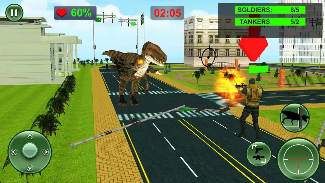 Tangkapan layar Dinosaur Attack Survival City