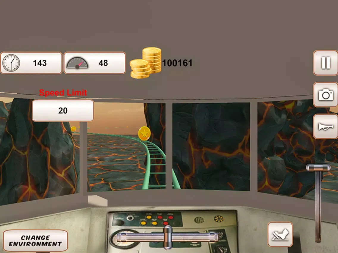 Fast Mountain Train Driving 3D iPad  স্ক্রিনশট