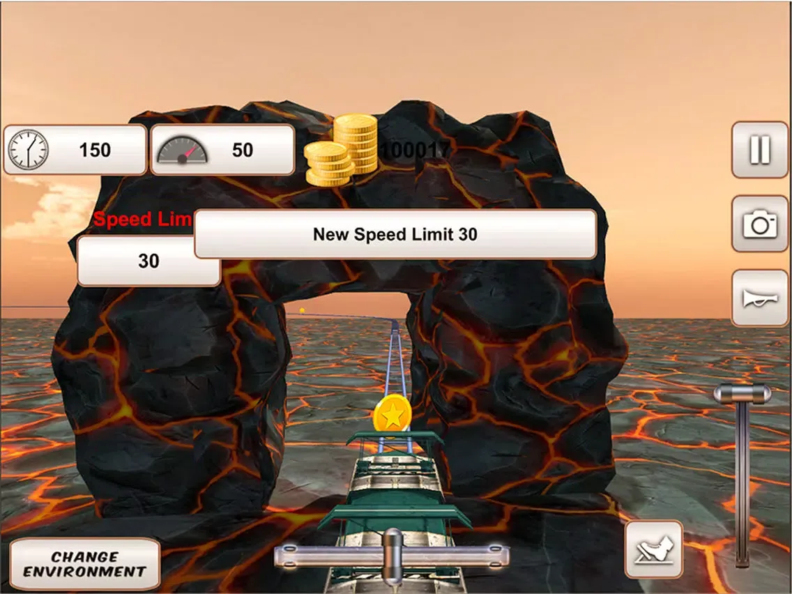 Fast Mountain Train Driving 3D iPad  স্ক্রিনশট