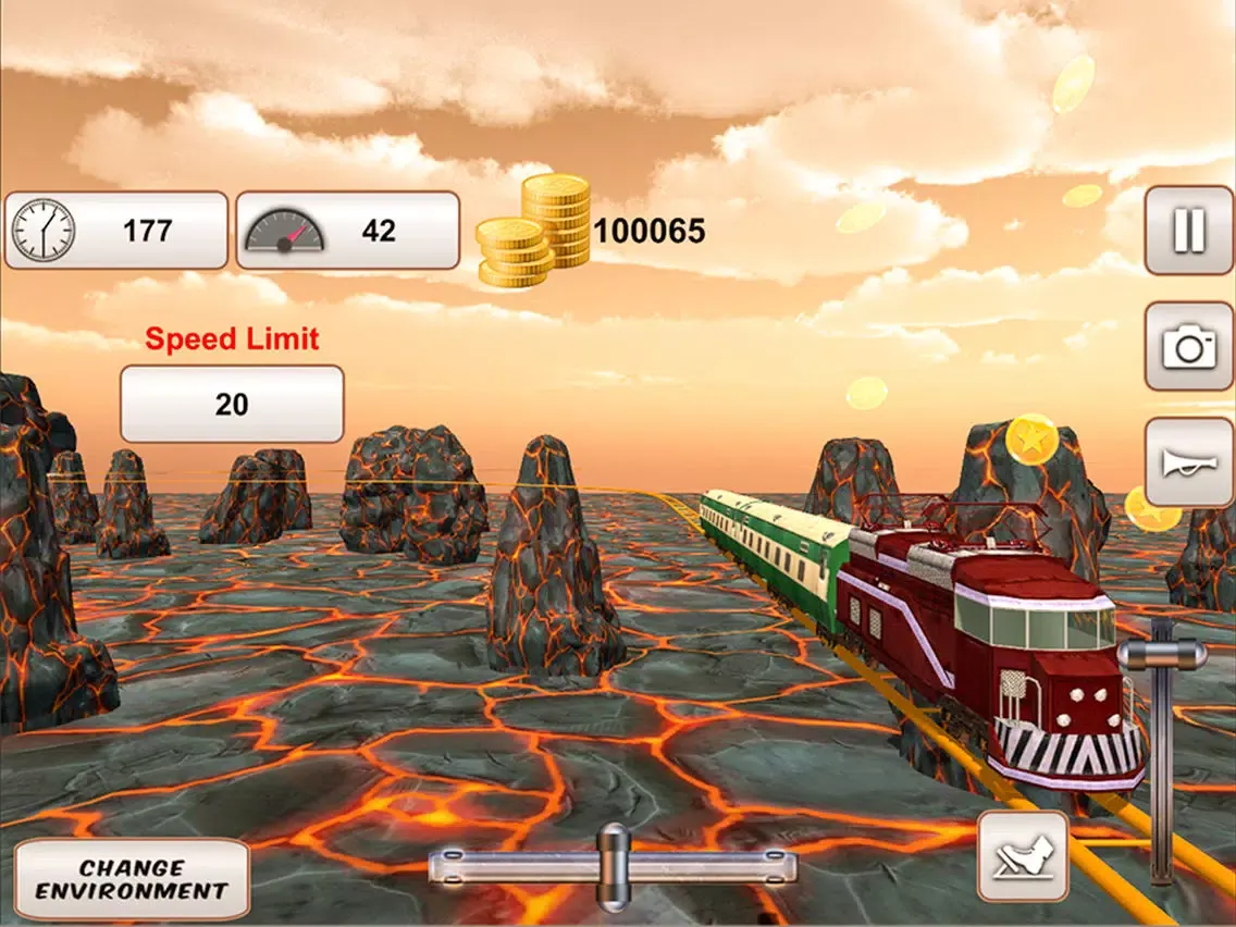 Fast Mountain Train Driving 3D iPad  স্ক্রিনশট