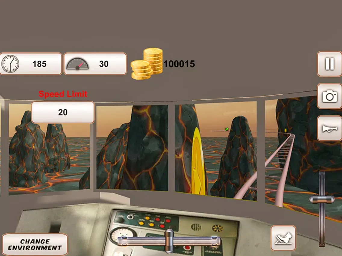 Fast Mountain Train Driving 3D iPad  স্ক্রিনশট