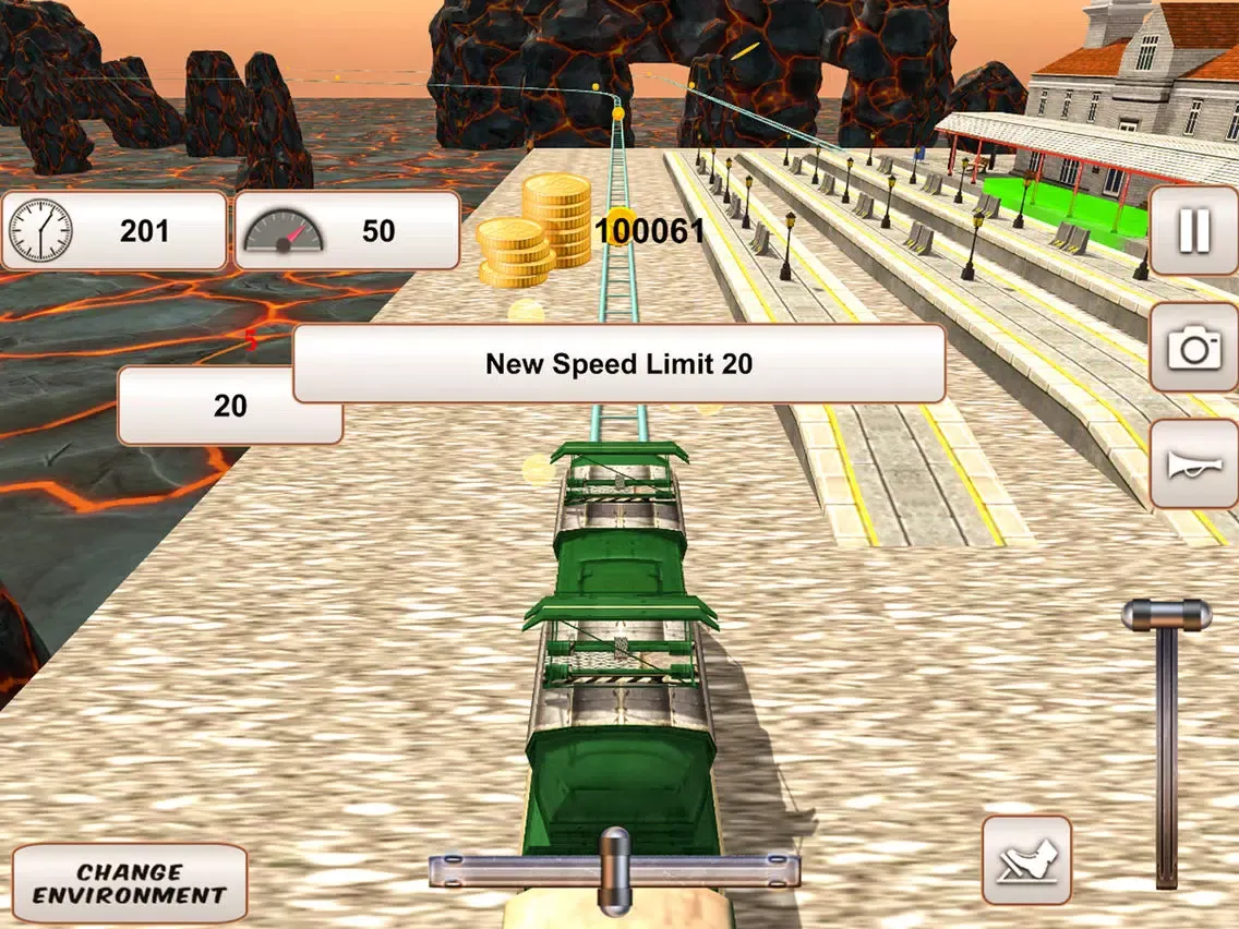 Fast Mountain Train Driving 3D iPad  স্ক্রিনশট