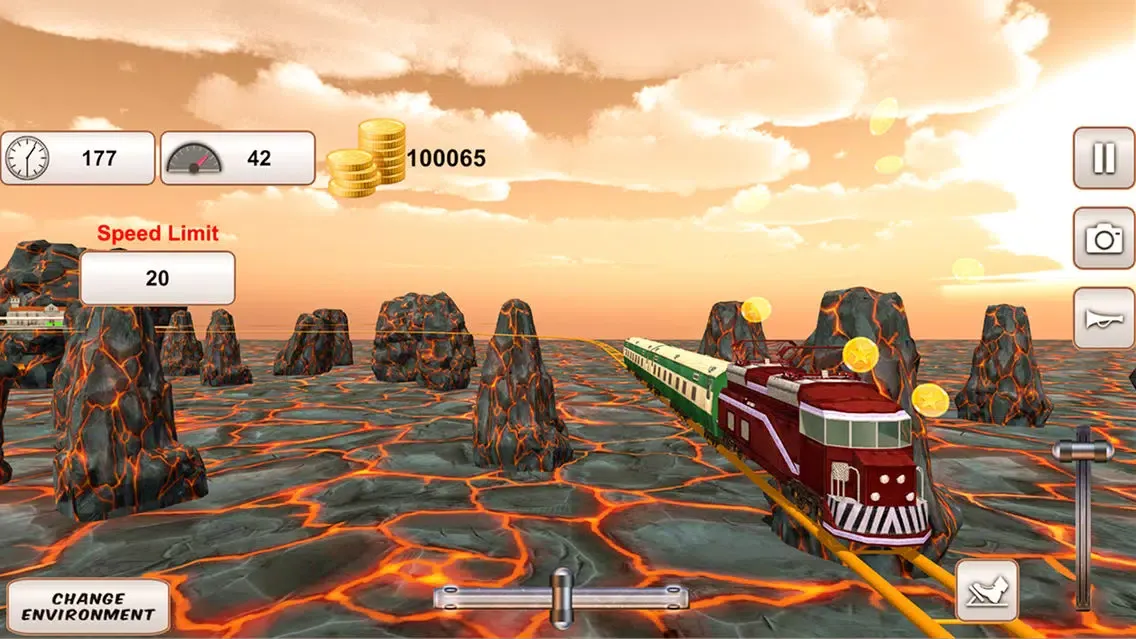 Fast Mountain Train Driving 3D স্ক্রিনশট