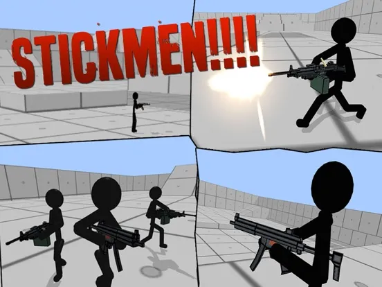 Zrzuty ekranu Stickman Gun Shooter 3D iPad 