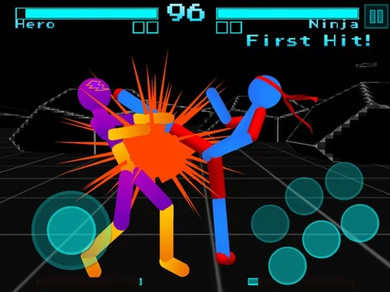 Zrzuty ekranu Stickman Fight: Neon Warriors iPad 