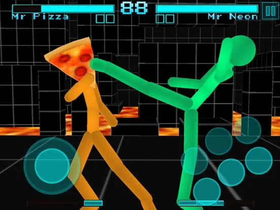 Zrzuty ekranu Stickman Fight: Neon Warriors iPad 