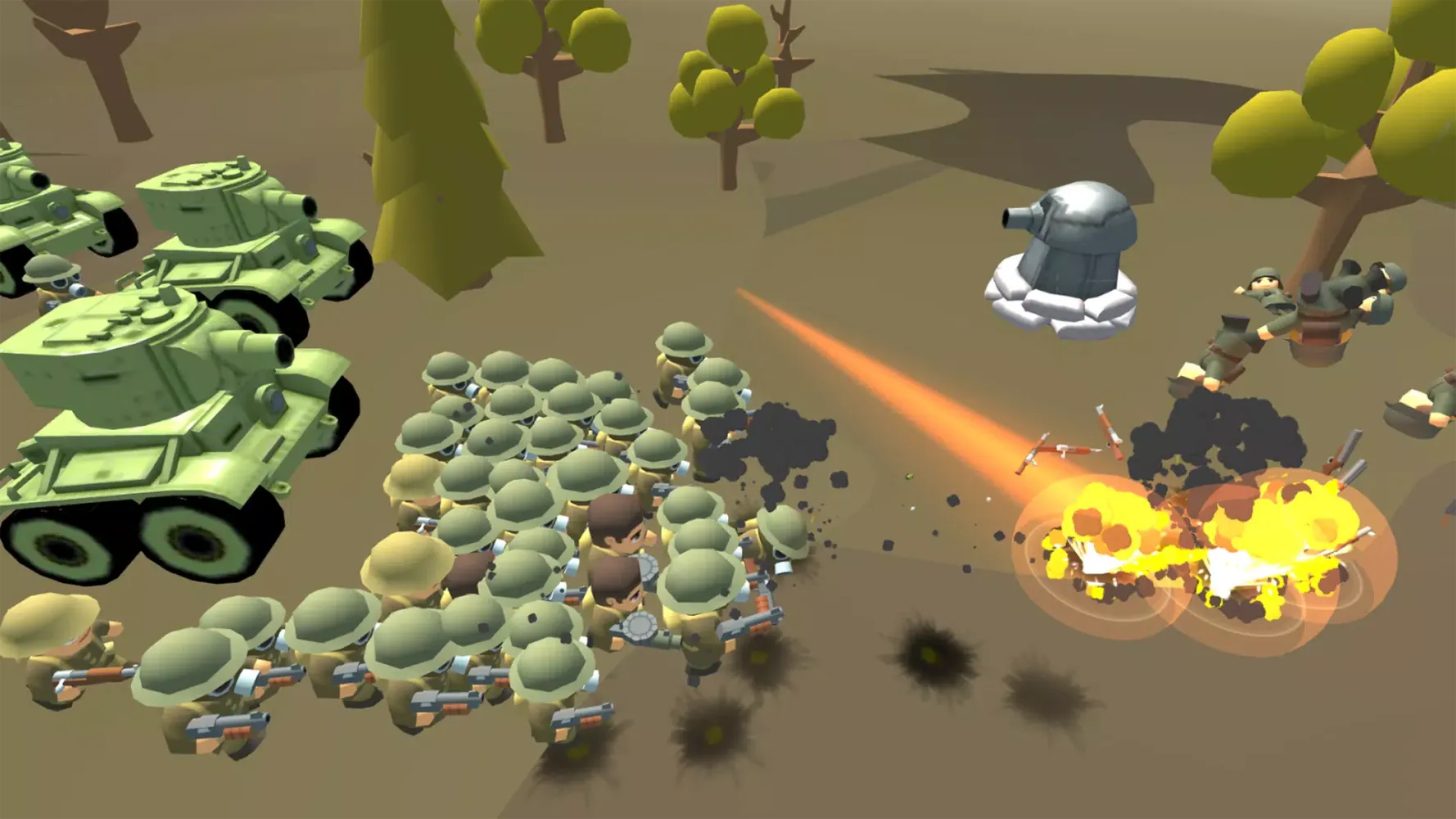 Capturas de tela do WW1 Battle Simulator