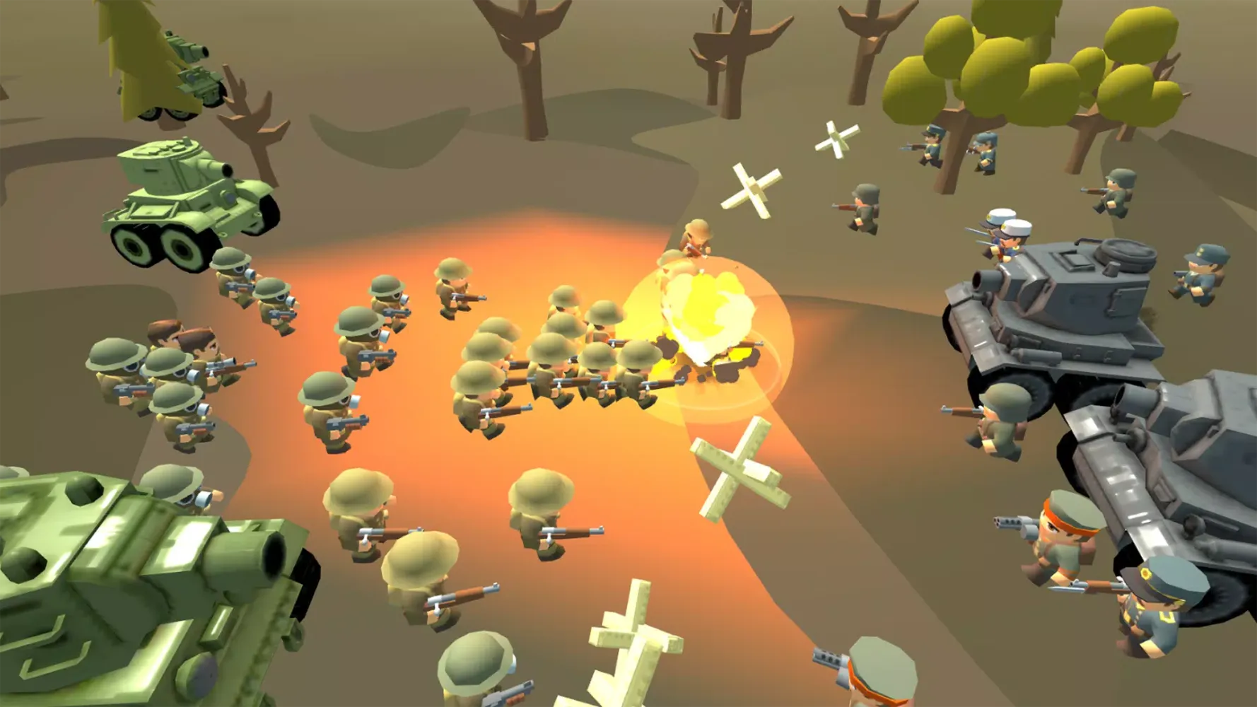 Capturas de tela do WW1 Battle Simulator